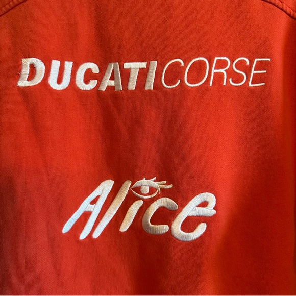 DUCATI Corse Men’s Vintage Pullover Shell Alice SanDisk Bridgestone Patches S - Picture 10 of 10